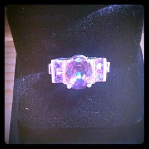 Mystic Topaz and Amethyst Ring